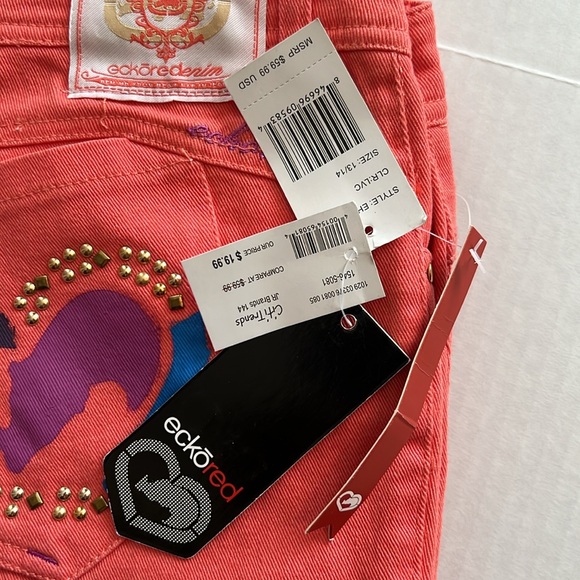 Ecko Red demin Jeggings Size 13/14 - Picture 13 of 13